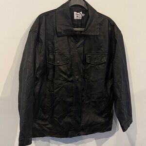 Princess Polly Midnight Black Leather Jacket